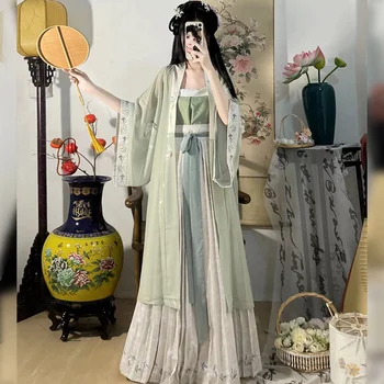 Традиционный китайский стиль, Костюм Ханьфу для косплея, Платья принцесс, Улучшенная Фея, Элегантная Красивая Девушка, Азиатская Ретро-мода