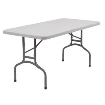 Прямоугольный складной стол National Public Seating® размером 30 x 60 дюймов, серый в крапинку, вместимостью 1000 фунтов, настольный столик для рабочего стола