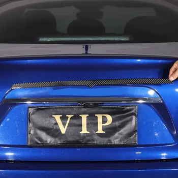Для Maserati Ghibli 2014-2022 Мягкая Задняя Дверь Автомобиля Из Углеродного Волокна, Декоративная Панель Багажника, Накладка, Наклейка, Автомобильные Аксессуары