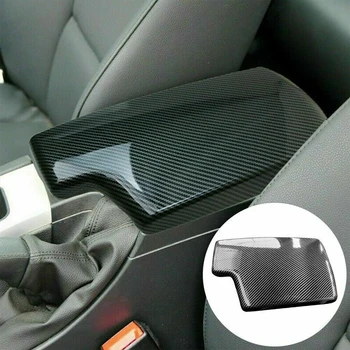 Защитная крышка коробки для подлокотников ABS Отделка рамы для хранения коробки для консоли из углеродного волокна для BMW 3 Серии E90 E91 E92 E93