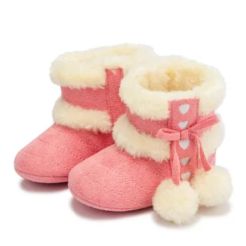 Новые зимние детские ботинки ShoesPlush Из утолщенного снега, обувь для новорожденных, удобная обувь для прогулок на нескользящей мягкой подошве для отдыха
