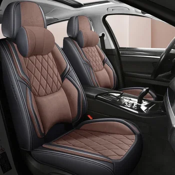 Универсальный Чехол Для Автокресла из Искусственной Кожи Nissan Qashqai J10 J11 Seat Ibiza BMW E91 Touring Автоаксессуары Детали интерьера