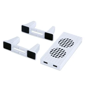 Вентилятор охлаждения консоли с 2 USB-портами, Вертикальная подставка для охлаждения, высокоскоростные вентиляторы охлаждения для игровых контроллеров Xbox Series S/ Xbox Series X.