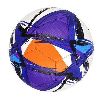 Футбольный мяч Официального размера 5 Футбольный мяч для взрослых для групповых тренировок в помещении и на открытом воздухе Командный футбольный матч Из полиуретана / ПВХ Износостойкий игровой мяч