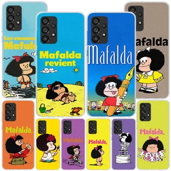 Чехол с героями мультфильмов Mafalda Phnoe для Samsung Galaxy A14 A54 A34 A24 A13 A53 A33 A23 A52 A12 A32 A22 A03S A02S A04S Уникальный чехол Coque