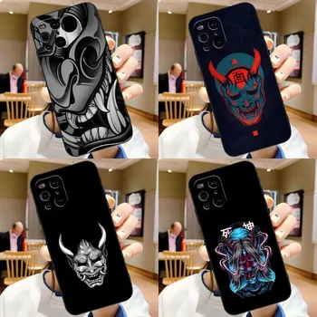 Японский Чехол для телефона Oni Hannya Samurai Demon Mask Для Oppo Reno 6 Pro 7 Plus Find X3 Neo X5 A55 A54 A16 A57 K9 K9S A92 A93 A74