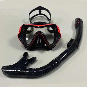 Профессиональное силиконовое снаряжение, Маска для подводного плавания, снаряжение для подводного плавания, взрослые, Противотуманные, УФ-Водонепроницаемые Очки для плавания, Мужские, Женские очки