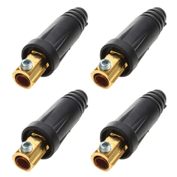 Пара быстроразъемных сварочных кабелей из 2 предметов 200Amp-300Amp (# 4-# 1) 35-50 кв. мм для аксессуаров для сварочных аппаратов