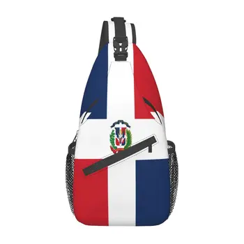 Сумка через плечо с флагом Доминиканской Республики, мужская нагрудная сумка, сумка через плечо для мужчин, повседневная сумка для телефона