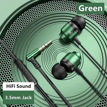 Улучшенные музыкальные возможности Наушники с проводным управлением с микрофоном с шумоподавлением и удобным дизайном для ушей