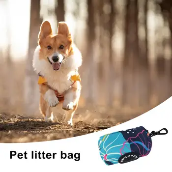 Крепление для ошейника для сумок для домашних животных, компактный держатель для сумок для домашних животных, портативный дозатор сумок для собак, Компактный экологичный сбор мусора для домашних животных