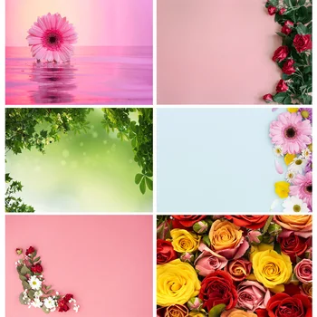 Фон для фотосъемки с цветком розы SHENGYONGBAO, реквизит для портрета новорожденного, фотографические фоны для фотостудии HER-02