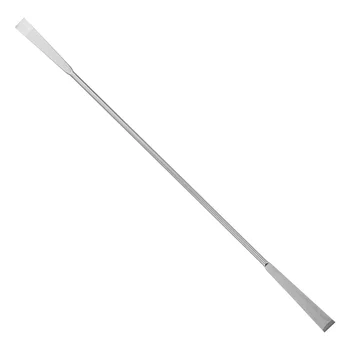 20-сантиметровая лопатка-совок с плоским концом, пробоотборник, лабораторная лопатка для смешивания, двуглавый совок-подборщик (серебристый)