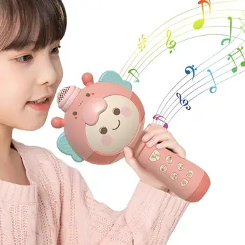 Караоке-микрофон для детей, поющих музыку, Микрофоны, высококачественная развивающая игрушка для раннего развития на вечеринке, дне рождения, пикнике, барбекю