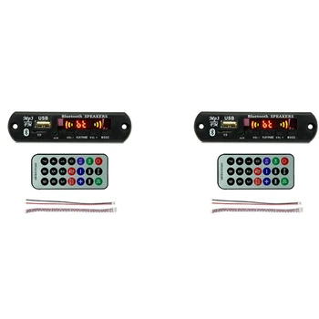 2X USB MP3 модуль, плата Bluetooth 12V MP3 WMA декодера, Аудиомодуль FM AUX USB TF Радио для автомобильного музыкального динамика