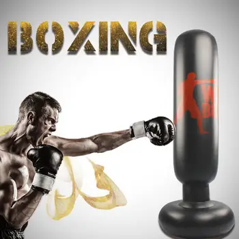 Боксерская груша 160 см, надувной боксерский стакан для тренировок Муай Тай, сброс давления, мешок с песком с воздушным насосом