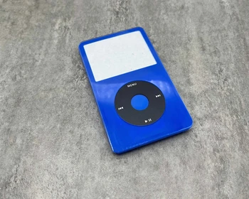 Синяя Передняя Лицевая Панель Корпус Крышка Корпуса Черное Колесико Щелчка Синяя Центральная Кнопка Для iPod 5th Video 30GB 60GB 80GB U2
