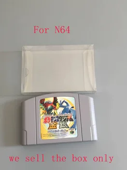 Прозрачный Чехол для хранения коллекции домашних ЖИВОТНЫХ, коробка для защиты игровых карт для N64