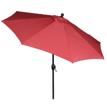 Зонт для патио Better Homes & Gardens 9' премиум-класса, красный