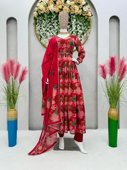 Вечернее платье SALWAR KAMEEZ, дизайнерское Индийское свадебное новое пакистанское платье