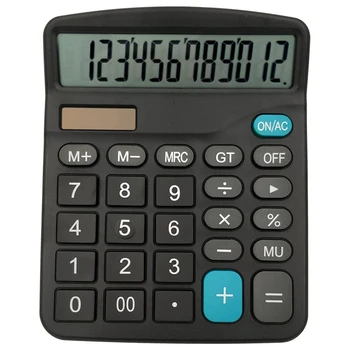 12-значный Солнечный научный калькулятор, Офисные компьютерные калькуляторы, Офисные финансовые калькуляторы с большим дисплеем