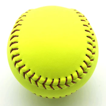 Тренировочный мяч для софтбола 12-дюймовый Тренировочный мяч для занятий спортом без опознавательных знаков, прочный в использовании, высокое качество, Оптимальная производительность