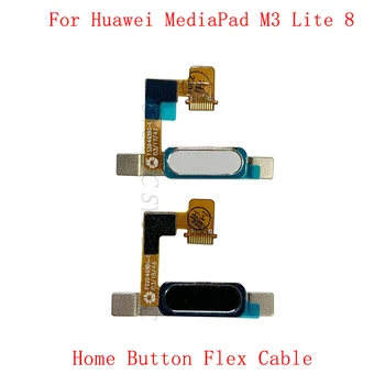 Оригинальная кнопка Home Датчик отпечатков пальцев Гибкий кабель Лента для Huawei MediaPad M3 Lite Запасные части для 8-дюймового сенсорного датчика