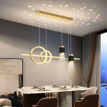 2023 Новая лампа для столовой XINGX, люстра для столовой со звездным небом, современный минималистичный длинный обеденный стол для столовой, креативные лампы для бара