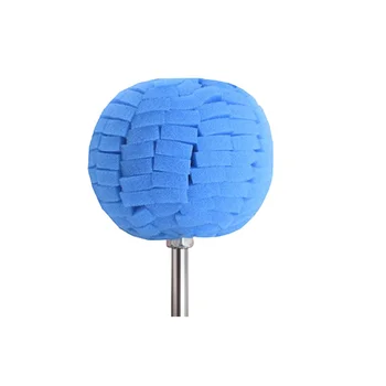Полированные губчатые подушечки для ступицы автомобиля, круглый вощеный губчатый шарик, буфер для деталей автомобиля (синий)