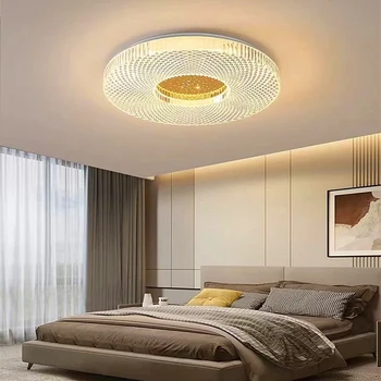 Ультратонкий светодиодный потолочный светильник для спальни, роскошные светильники для гостиной в скандинавском стиле INS wind, современное простое круглое освещение для веранды и балкона