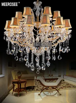 Современные люстры18 Ламп из прозрачного хрусталя, светильник для помещений, гостиничные люстры, кухонные хрустальные подвески для гостиной