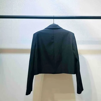Женский костюм OL 2023, новое однобортное пальто или юбка с отложным воротником и длинным рукавом