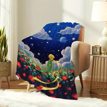 Фланелевое одеяло Диван Зима Маленькие принцы Постельное белье из микрофибры Пушистые мягкие одеяла Одеяла для двуспальной кровати модное теплое одеяло