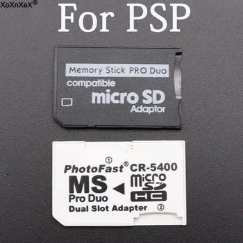Адаптер Для карт Sd Tf Конвертер с Одним и Двумя слотами Kaartlezer Nieuwe Micro Sd Sdhc Tf Naar Ms Memory Stick pro Duo Reader Для Psp