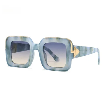 2022 Новые модные Роскошные дизайнерские квадратные солнцезащитные очки для женщин, мужчин, винтажные солнцезащитные очки в негабаритной оправе, трендовый продукт Shad