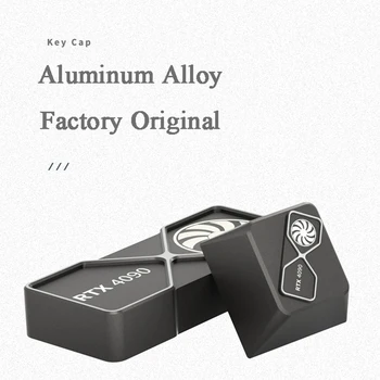 Дизайн видеокарты 4090 Металлические колпачки для ключей заводской оригинал Cherry Mx Switch Механическая игровая клавиатура черный колпачок для ключей из алюминиевого сплава
