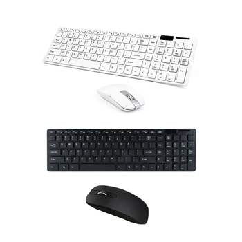 Беспроводная клавиатура и мышь 2,4 ГГц, мини-клавиатура, комбинированный набор мыши, 1 USB-приемник
