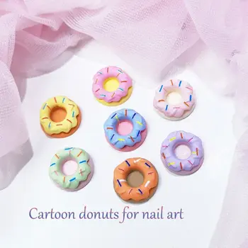 Donuts Girls 3D дрель для ногтей, украшения для ногтей, Украшения для ногтей, Украшения для ногтей, Подвески для дизайна ногтей, Материалы для поделок
