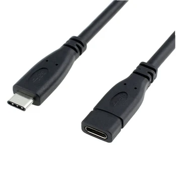 Высококачественный удлинитель Type C USB 3.1 от мужчины к USB-C-женщине, Удлинитель для передачи данных, Удлинитель 0,2 М, 0,6 М, 1 М
