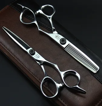 Японские профессиональные ножницы для волос 440c 6,0-дюймовые парикмахерские ножницы для стрижки филировочными ножницами стрижка парикмахерскими ножницами