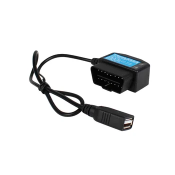 24 часа 5V 3A USB Автомобильный кабель для зарядки OBD Комплект проводов с переключателем 0,5-метровый провод для видеорегистратора Dash Cam Автомобильный видеорегистратор