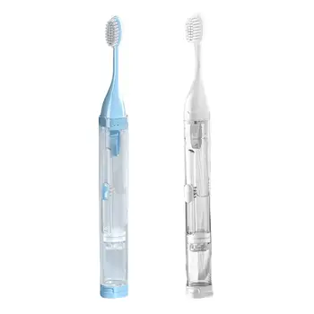 Портативный дорожный набор зубных щеток Гигиена полости рта Складная зубная щетка с мягкой щетиной для отдыха, кемпинга, походов, Держатель коробки для щеток