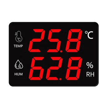 Цифровой ЖК-измеритель температуры и влажности с подсветкой, Электронный гигрометр для дома, школы, помещений, Термометр, Метеостанция