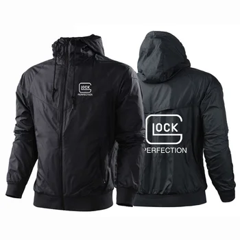 2024 Glock Perfection Shooting Осенне-зимняя мужская популярная куртка-ветровка, высококачественное мужское пальто с капюшоном на открытом воздухе, верхняя одежда