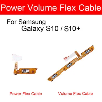 Гибкий кабель громкости для Samsung Galaxy S10 S10 + Plus Кнопка включения / выключения питания Замена гибкого ленточного кабеля Ремонт