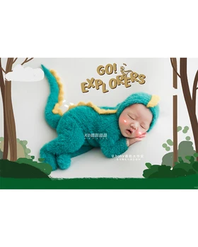 Реквизит для фотосъемки новый продукт детская фотография в полнолуние одежда с динозаврами для фотосессии новорожденных в детской фотостудии