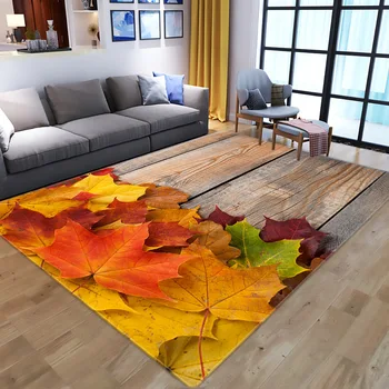 Большие ковры с 3D рисунком древесины и листьев, моющийся противоскользящий коврик для гостиной, домашний декор для прихожей, ковер /Carpet