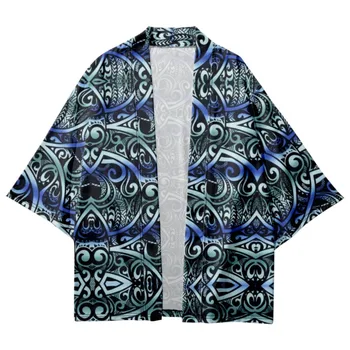 2023 Японское кимоно, мужское и женское традиционное кимоно харадзюку, пляжная рубашка с рисунком Пейсли, летние халаты