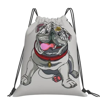 Рюкзаки UGA Bulldog Модные портативные сумки на шнурке с завязками Карманные сумки для мелочей Сумки для книг для путешествий Школьные