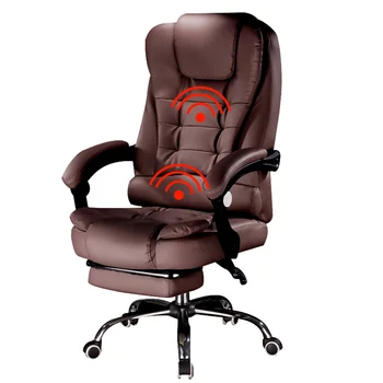 Новые продукты Компьютерное кресло boss из искусственной кожи для офиса, дома, поворотное массажное кресло, регулируемое по подъему кресло с подставкой для ног